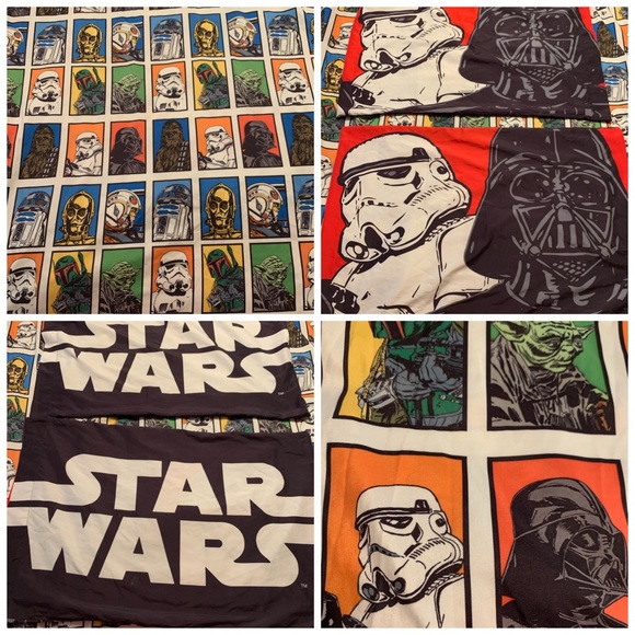 Star Wars Other - Boba Fett ft. Star Wars Full Flat Fitted Sheets 2 Pillow Cases